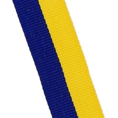 Wstążka do medalu Q-MEDALS "Żółto-niebieska" V3-Y/BL