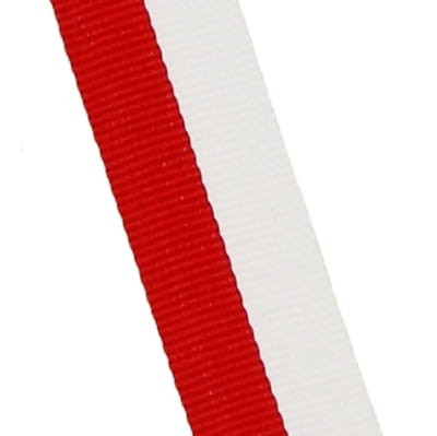 Wstążka do medalu Q-MEDALS "Biało-czerwona" V3-W/R