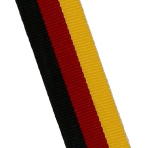 Wstążka do medalu Q-MEDALS "Czarno-czerwono-żółta" V3-BK/R/Y