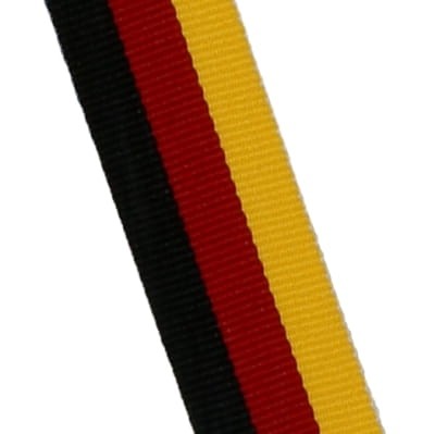 Wstążka do medalu Q-MEDALS "Czarno-czerwono-żółta" V3-BK/R/Y