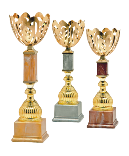 Okazjonalny Puchar TULIP TRIO S-9201 - Unikatowe Puchary Metalowe 