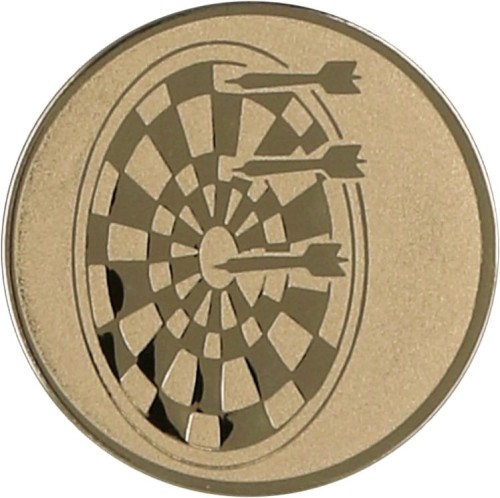 Emblemat złoty rzutki-dart A21