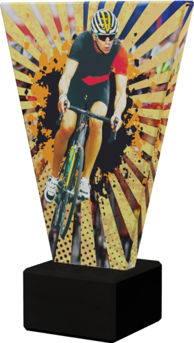 Trofeum Szklane V-LINE VL2/CYC Statuetka Kolarstwo