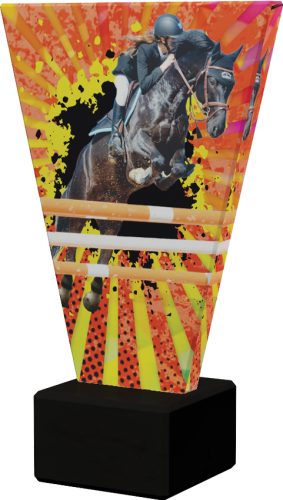 Trofeum Szklane V-LINE VL2/HOR Statuetka Jeździecka