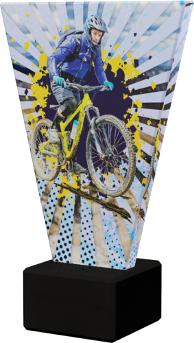 Trofeum Szklane V-LINE VL2/MTB Statuetka Kolarstwo Górskie