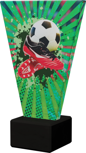 Trofeum Szklane Piłka Nożna V-LINE VL2/SOC3 Statuetka Piłkarska