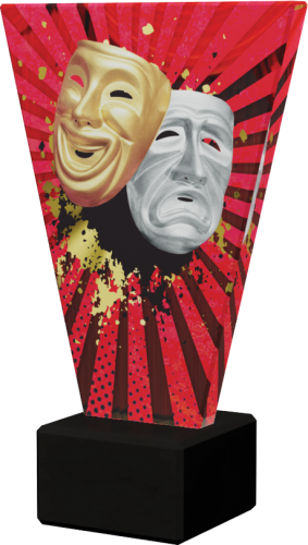 Trofeum Szklane V-LINE VL2/THE Statuetki Teatralne