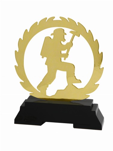 Statuetka Metalowa STRAŻAK L240  - Nagroda dla Strażaka