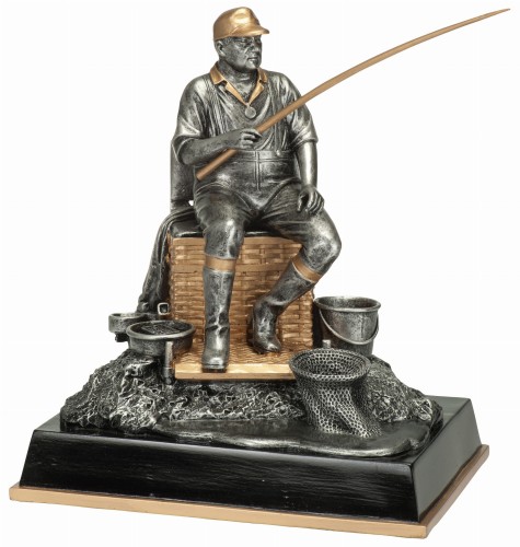 Statuetka Odlewana WĘDKARZ RE.140 - Trofea Wędkarskie