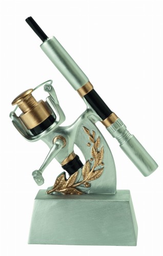 Statuetka Odlewana KOŁOWROTEK RE.141 - Trofea Wędkarskie