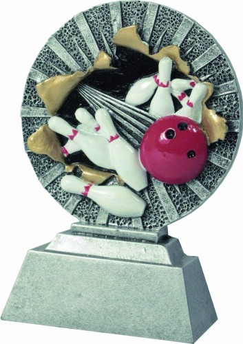 Statuetka Odlewana STRIKE RE.071 - Kręgle Bowling 