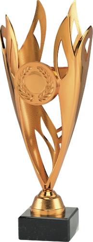Brązowy Puchar Ażurowy PŁOMIENIE ET.444 - Piękne Trofea