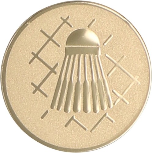 Emblemat złoty badminton A45