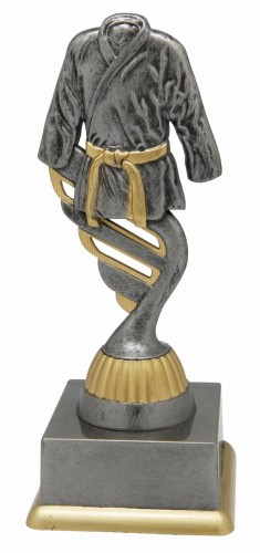 Szara Statuetka Karate KIMONO SS1730 - Nagrody Sportowe 