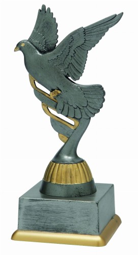 Szara Statuetka Gołębiarska DOVE SS1831 Nagrody Okazjonalne