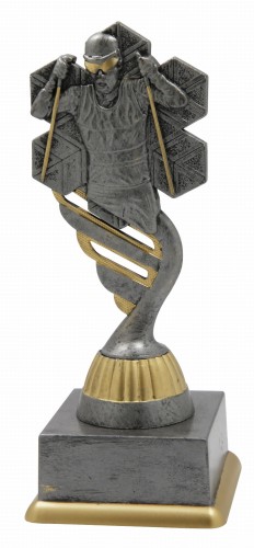 Szara Statuetka Biegi Narciarskie SPRINT SS1753 Nagrody Zimowe