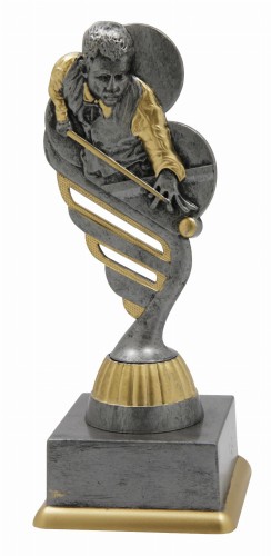 Szara Statuetka Bilard POOL SS1748 Nagrody Snooker