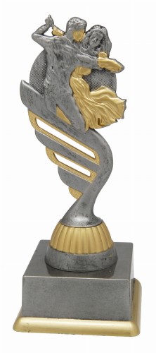 Szara Statuetka Taniec TANGO SS1739 Nagrody Taneczne