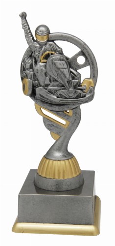 Szara Statuetka Gokartowa RACE SS1734 - Nagrody Sportowe  