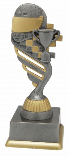 Szara Statuetka Gokartowa CHAMPION SS1735 Nagrody Sportowe 