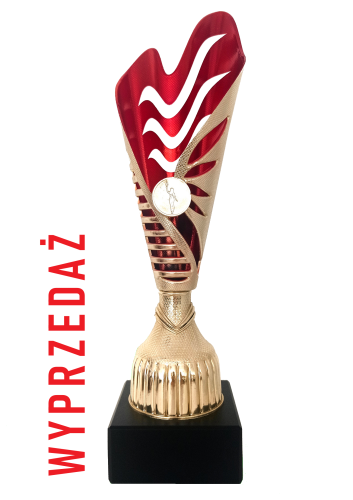 Promocyjny Złoto-Czerwony Puchar NT720- Ekonomiczne Trofeum