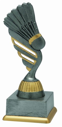 Szara Statuetka Badminton SS1824 - Nagrody Okazjonalne  