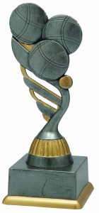 Szara Statuetka Pétanque SS1826 - Nagrody Okazjonalne 
