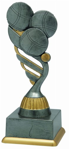 Szara Statuetka Pétanque SS1826 - Nagrody Okazjonalne 