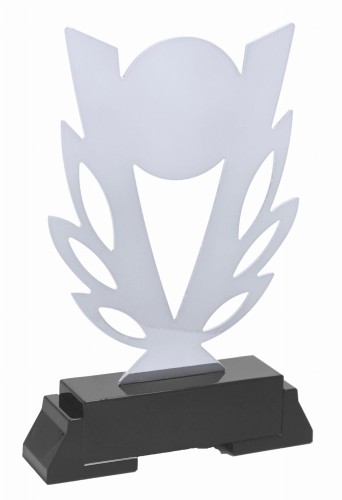 Srebrna Statuetka Metalowa FLOWER L248 - Unikatowe Nagrody Sportowe