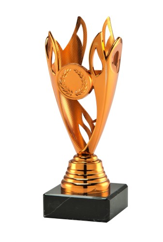Brązowy Puchar Ażurowy PŁOMIEŃ SET.351 - Piękne Trofea