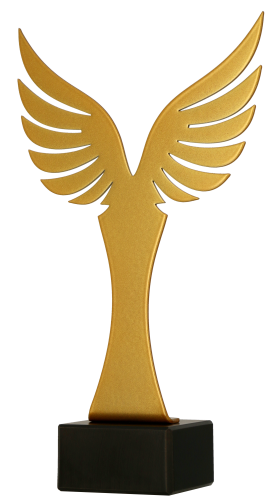 Statuetka Metalowa Złota ML-WIN Statuetka Anioł