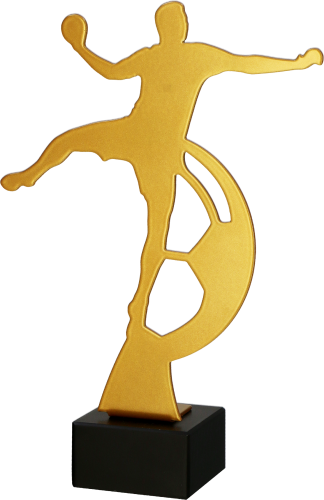 Statuetka Metalowa Złota ML-HAN Statuetka Piłka Ręczna