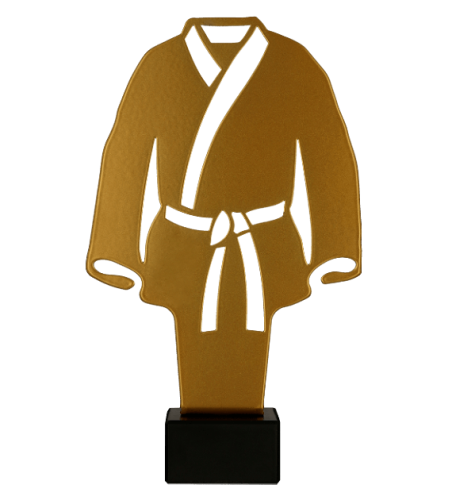 Statuetka Metalowa Złota ML-KAR2 Statuetka Judo