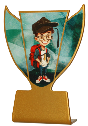 Statuetka metalowa Szkoła SL-SCH1 - Ekonomiczna Nagroda Okolicznościowa
