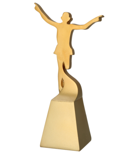 Trofeum Odlewane RP5013-23/G Statuetka Biegacza