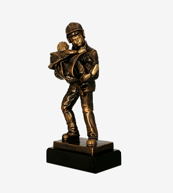 Statuetka Odlewana RFST3043/BR Statuetka Strażacka 