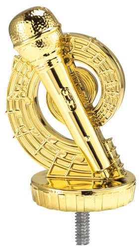 Figurka Złota Mikrofon P025