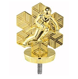 Figurka Złota Narciarska Gigant P044